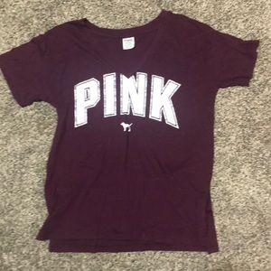 Purple PINK Victoria Secret extra small T-shirt